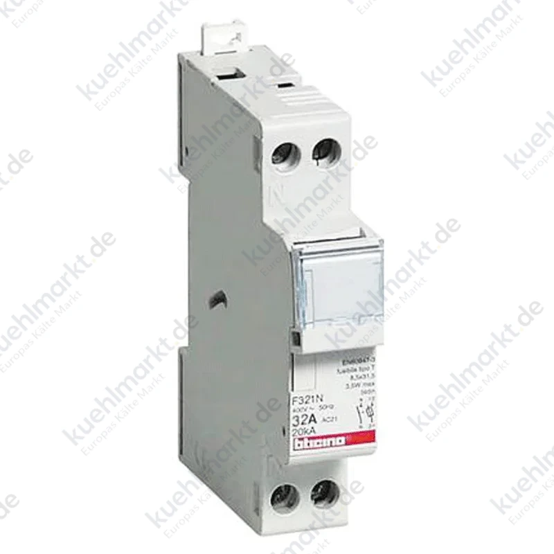 Bticino-Sicherungstrennschalter 1P+N 32A 500V 1 Modul F321N