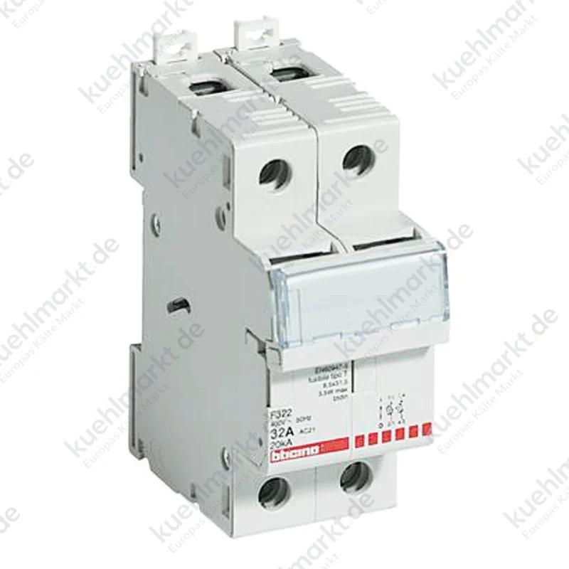 Bticino-Sicherungsschalter 2P 32A 500V 2 Module F322