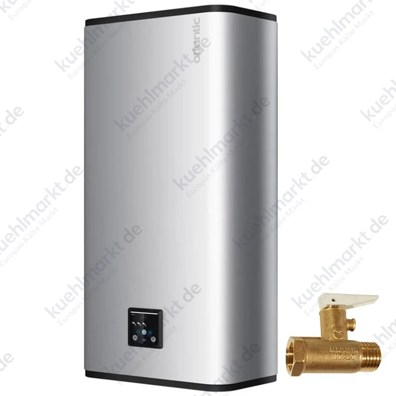 Atlantic Vertigo Steatite 100 elektrischer Warmwasserspeicher 80 Liter WLAN Farbe Silber 851338