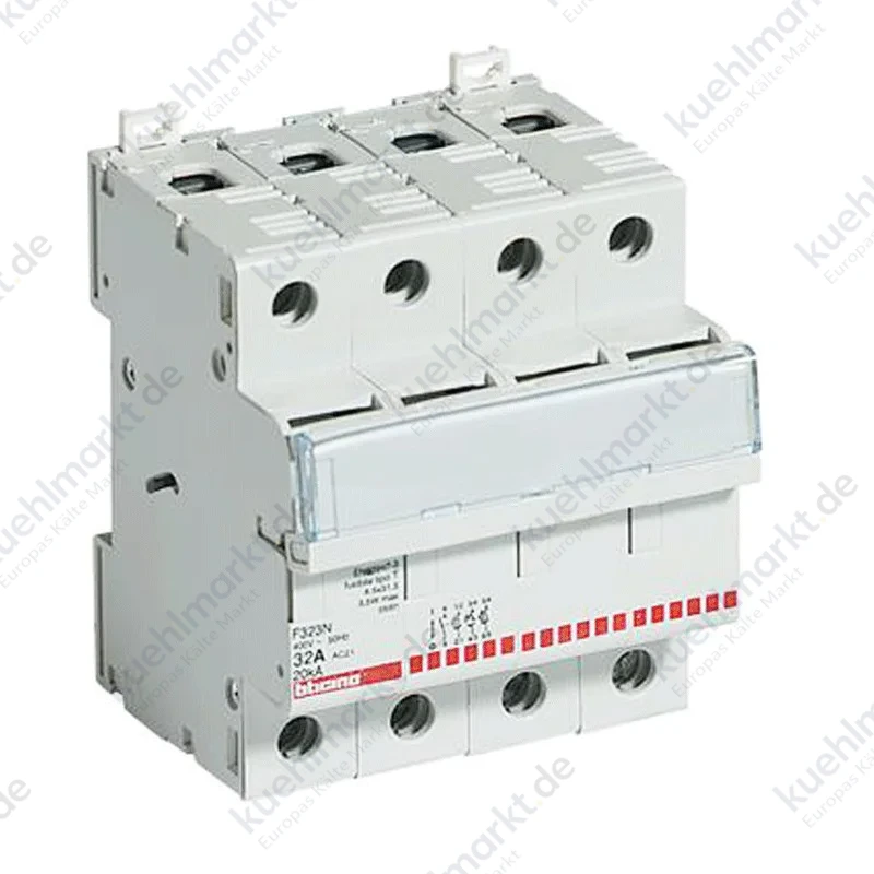 Bticino Sicherungshalter Trennschalter 3P+N 32A 500V 4 Module F323N
