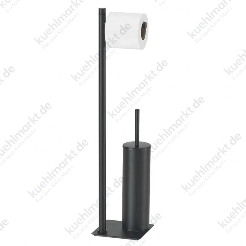 Gedy Trilly Stand WC-Garnitur mit Toilettenbürste schwarz matt TR32-14