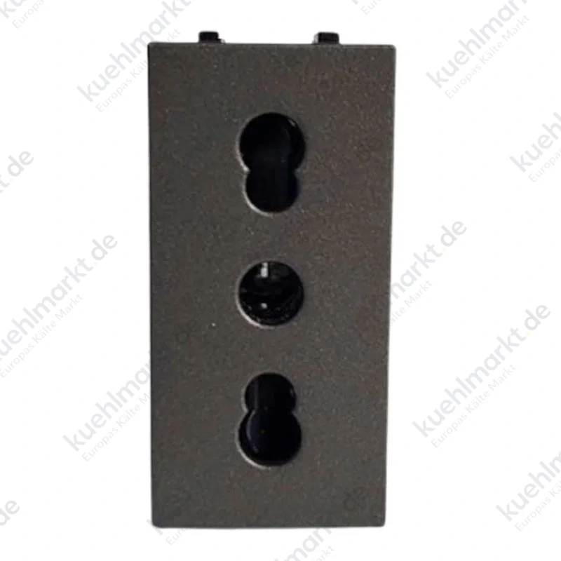 Abb Zenit zweipolige Steckdose N2133 AN 10/16A 1 Modul Anthrazit Z1103AN