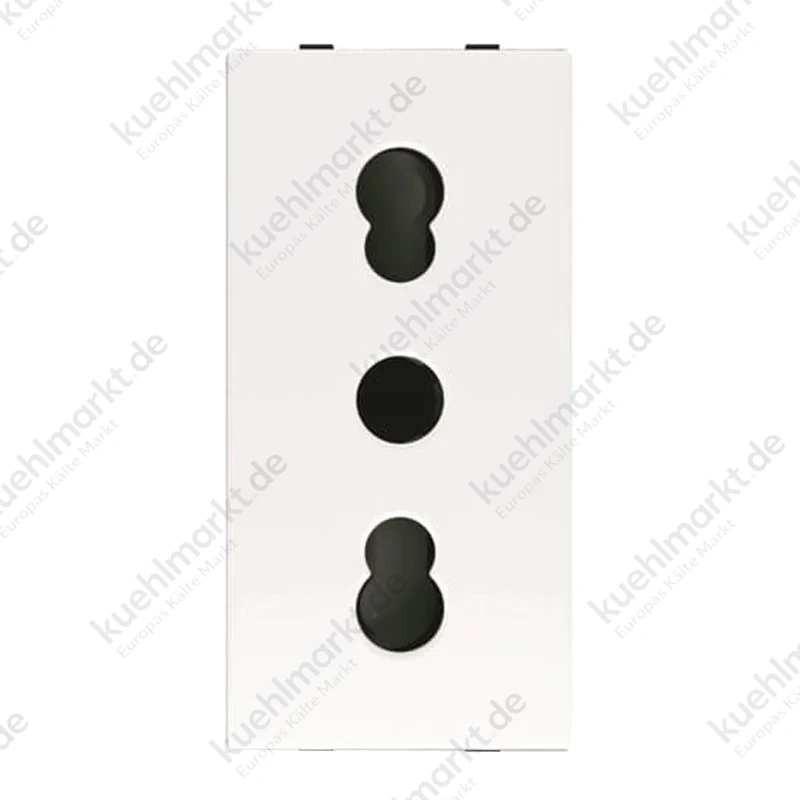 Abb Zenit zweipolige Steckdose N2133 BL 10/16A 1 Modul Weiß Z1103BL