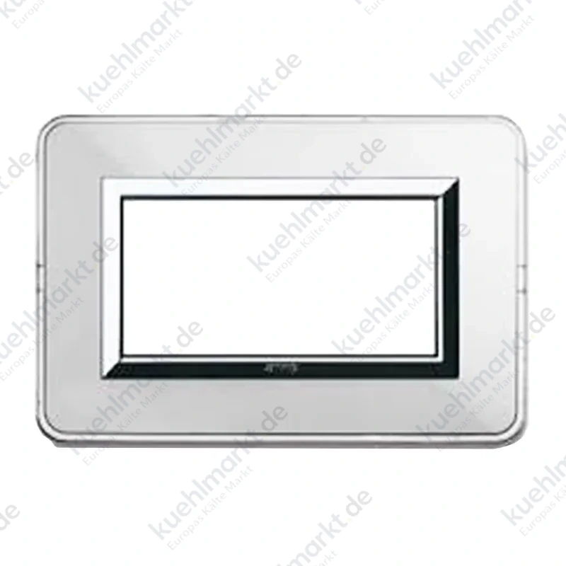 Abdeckrahmen Ave Personal System 44 technopolymer 4 modulen aluminium natur 44P04ALS