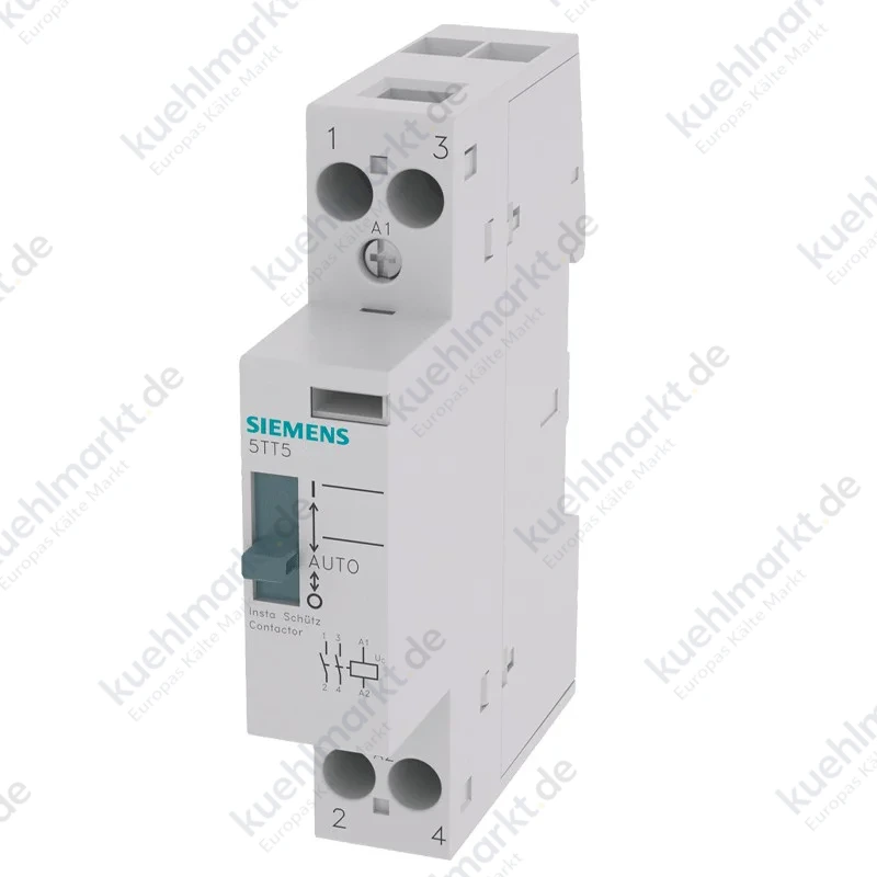 Siemens Schütz Handhilfsbetätigung 20A 230VAC 2NA 5TT58006