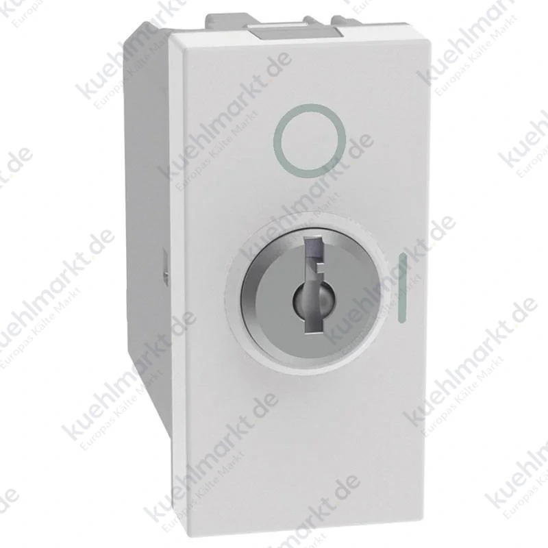 Bticino MatixGO Schlüsselschalter 2P 10AX 1 Modul weiß JW4012