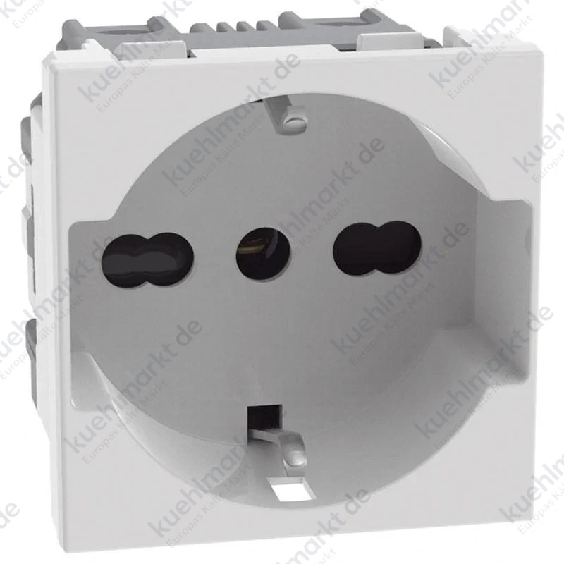 Bticino MATIXGO Schuko-Steckdose P40 2 Module weiß JW4140A16