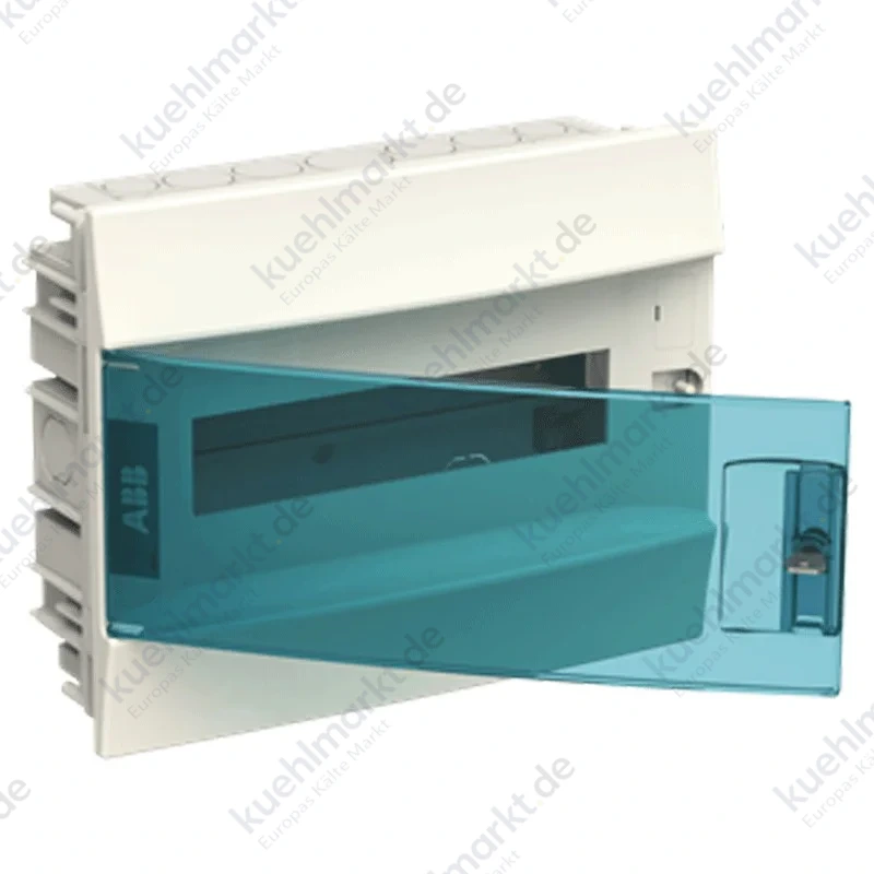 ABB Unterputz-Schaltschrank 12 Module IP41 Tür blau petrol weiß 41A12X12