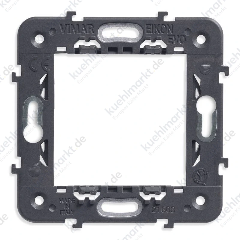 Vimar Eikon Rahmen ohne Schrauben 2 Module für Unterputzdosen 21603