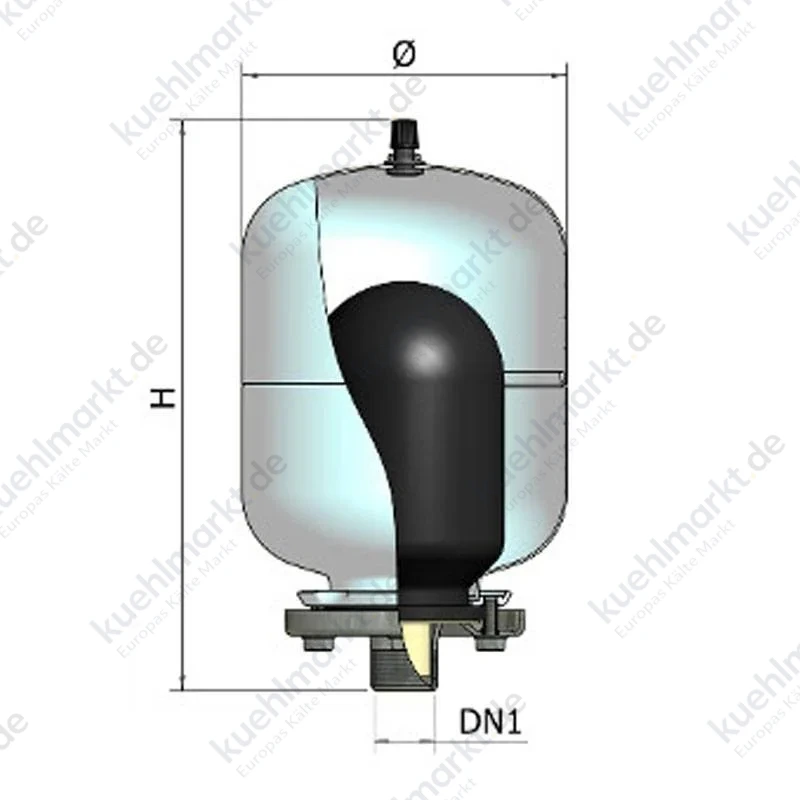 Elbi AC-25-CE 24-Liter Membran-Druckkessel für Brauchwasser A012J27