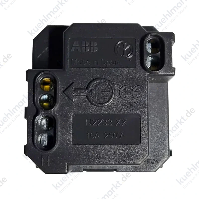 Abb Zenit Schuko und zweipolige Steckdose N2233 PL 2 Modul Silber Z1109PL