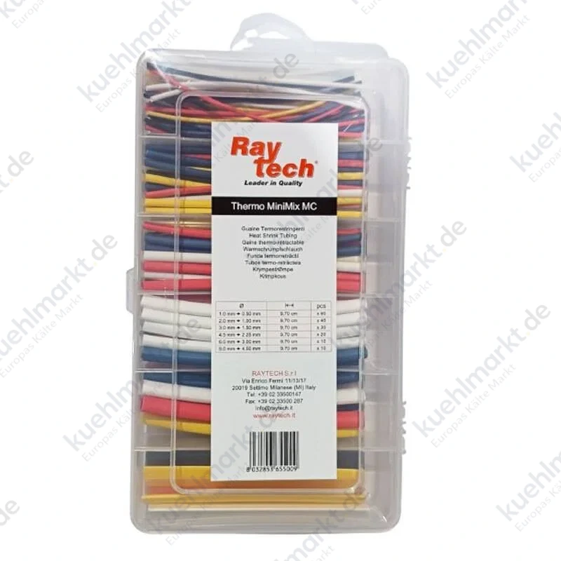 Raytech Vorgeschnittene Schrumpfschläuche L 97 mm 170Stk THERMOMIN-MC