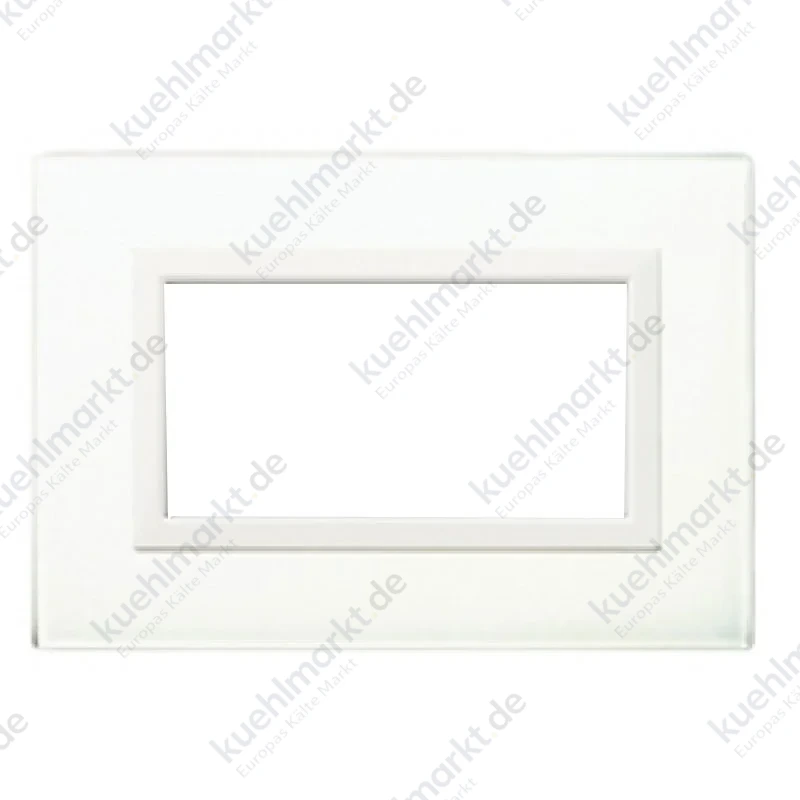 Ave Vera Sistema 44 Abdeckrahmen Glas 4 Modul glänzend weiß 44PV4BL