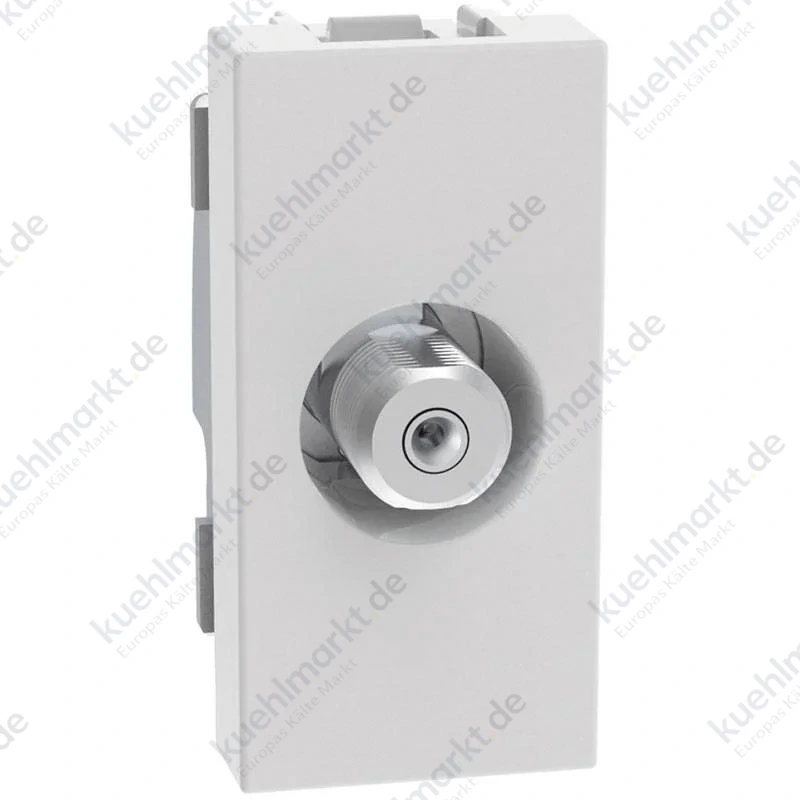 Bticino MatixGO F-Typ Koaxial SAT-Steckdose 1 Modul weiß JW4202F