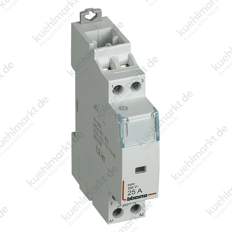 Bticino Btdin modulares Schütz 25A 230 Vac 2 NC 1 Modul IP20 FT1C2N230