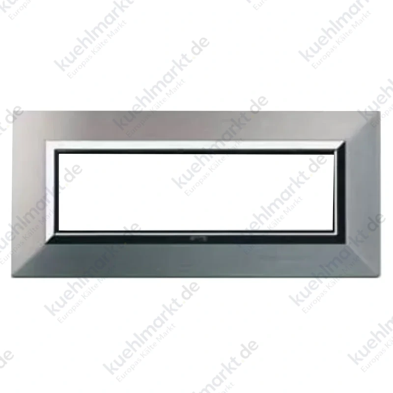 Ave Abdeckrahmen Zama Sistema 44 Metall 7 Module natürliches Aluminium 44P97ALS