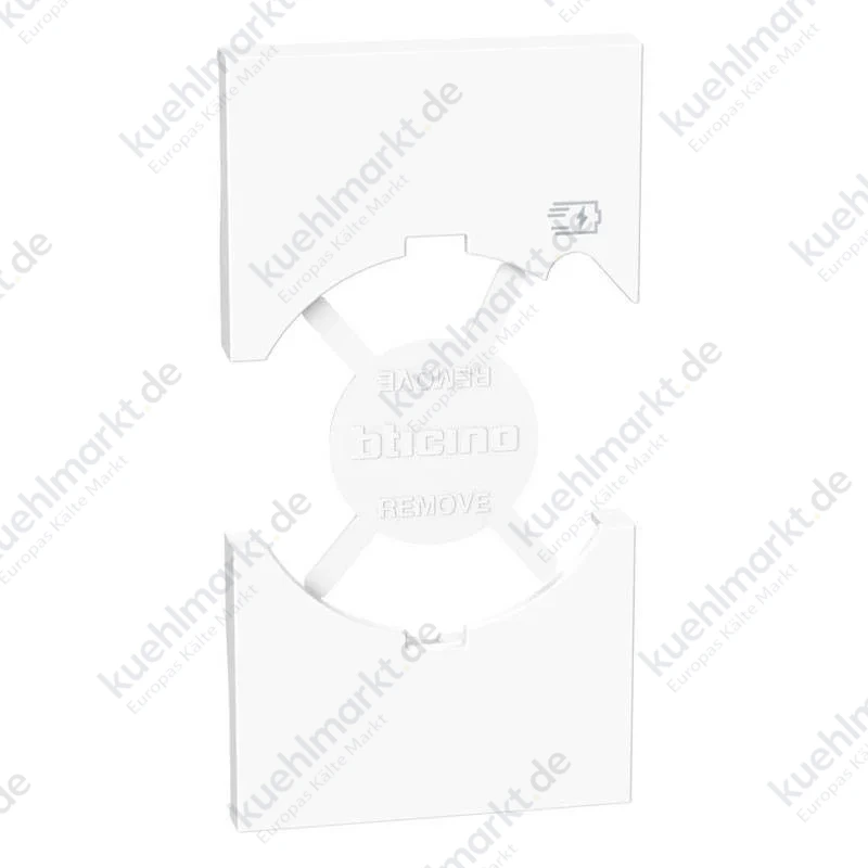 Bticino Living Now Abdeckung für Schuko-Steckdose mit USB Weiß KW68