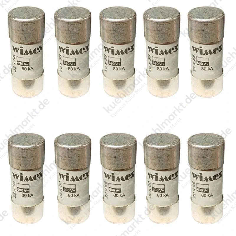 Wimex Sicherungen CH22 GG 63A 690V 22x58 mm 10 Stk. 5400363