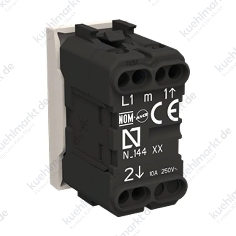 Abb Zenit Doppeldruckknopf Rollläden N2144 PL 1 Modul Silber Z1032PL