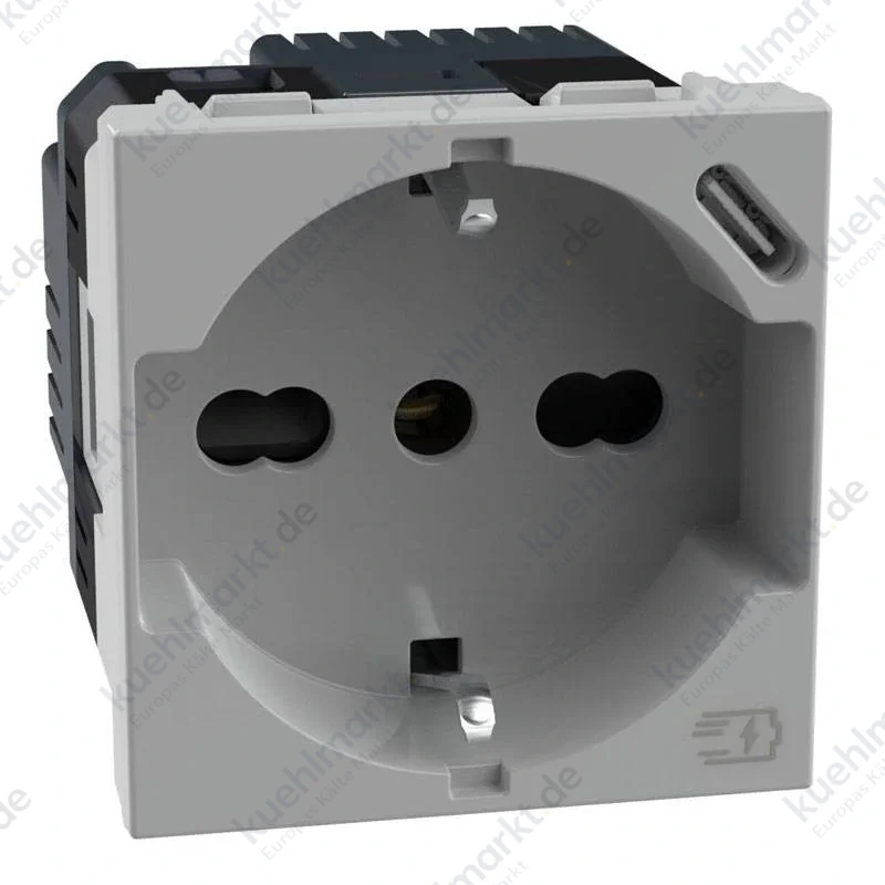 Bticino MatixGo P40 Schuko USB-Steckdose Grau JG4140A16USB