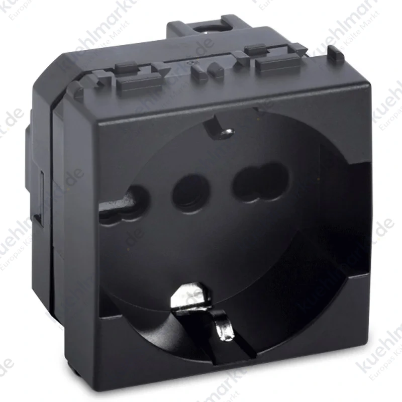 Master Modo zweipolige Unel-Steckdose 2P+E 10/16A 250V 2M Grau 31170