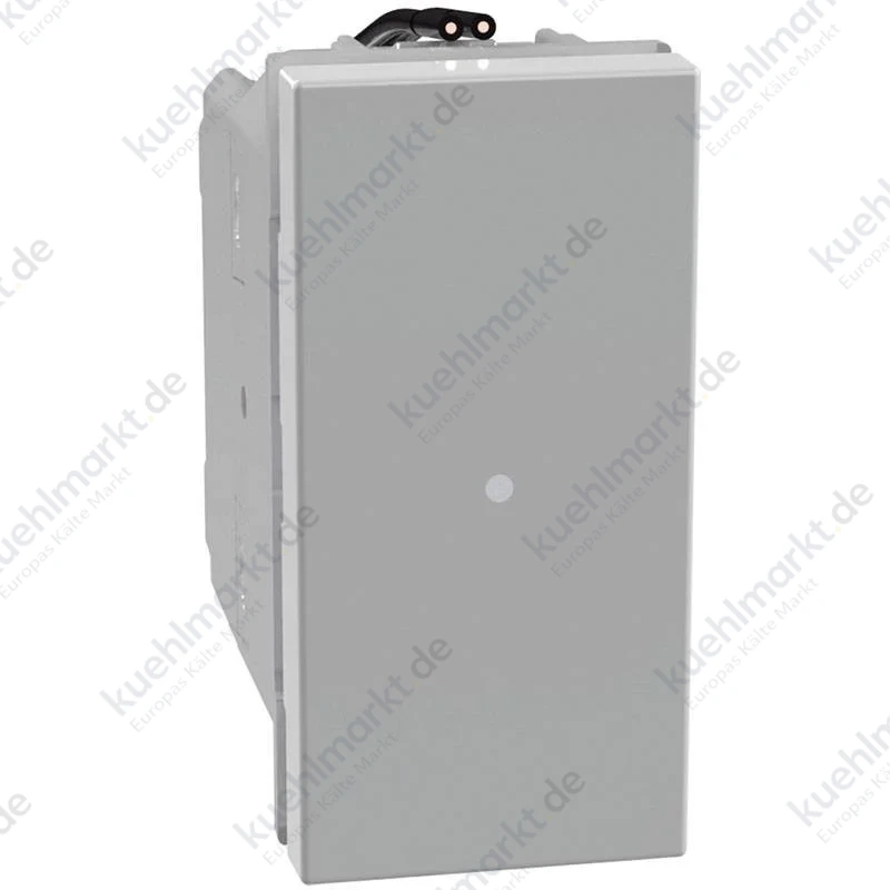 Bticino MatixGO Axialwechselrichter 1P 10AX 1 Modul grau mit Led JG4054LB