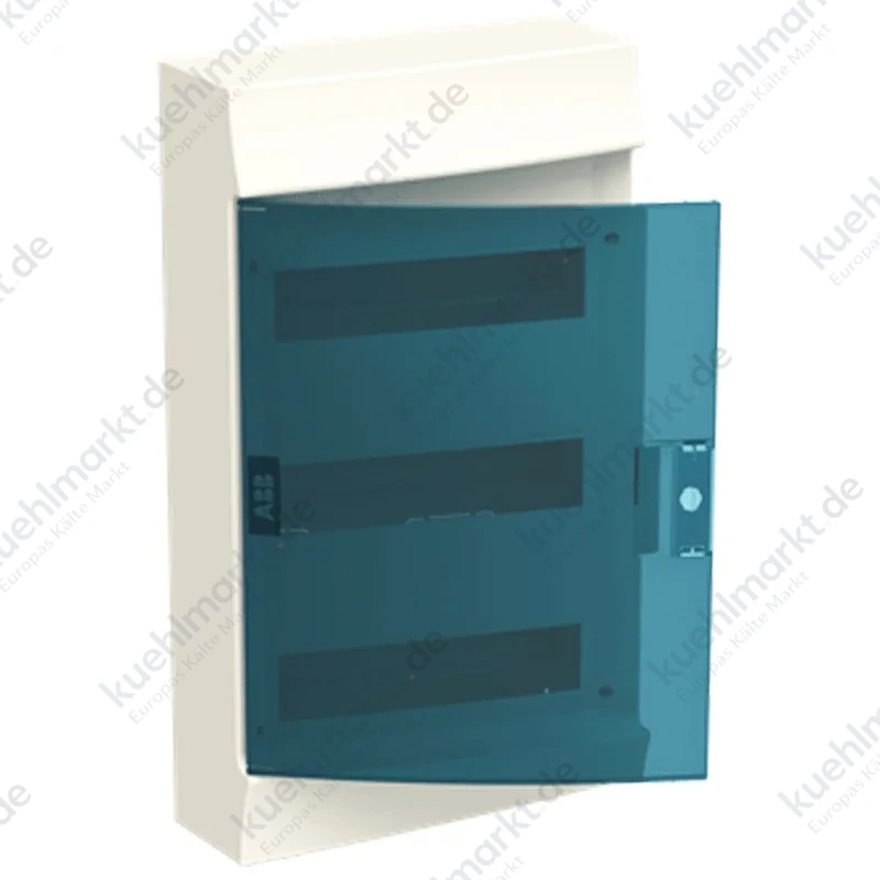 ABB Aufputzverteiler  36 Module IP40 Mit weißer blue petrol Tür 41P12X32