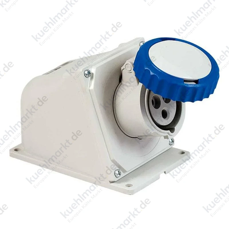 Fanton ARGO Industrie-Wandsteckdose 2P+E 32A 230V IP67 blau 71326