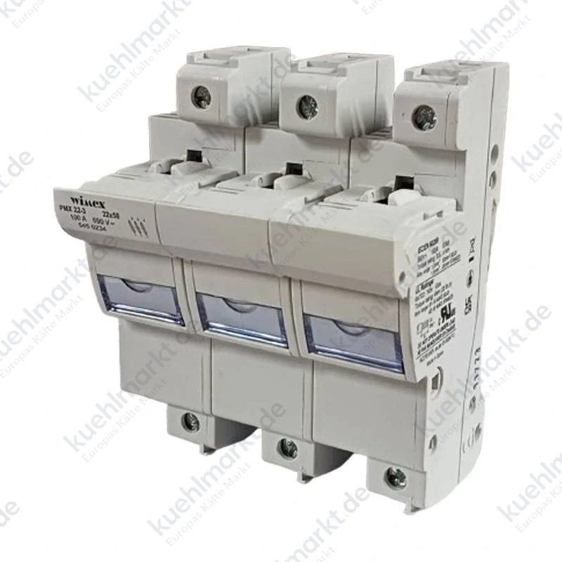 Wimex Modularer Sicherungshalter PMX 22 100A 3P 22x58 mm 5450234
