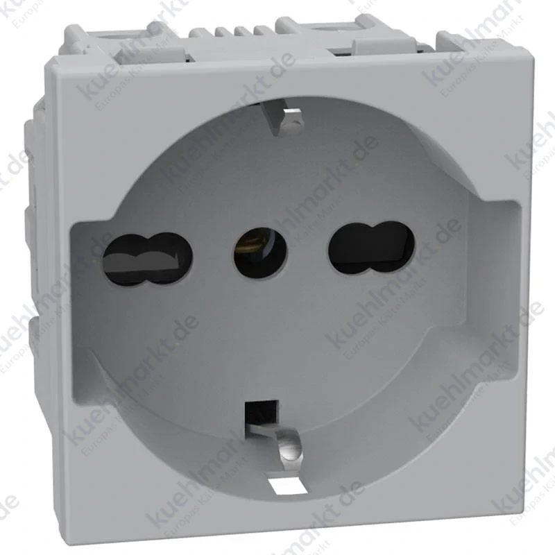 Bticino MATIXGO Schuko-Steckdose P40 2 Module grau JG4140A16