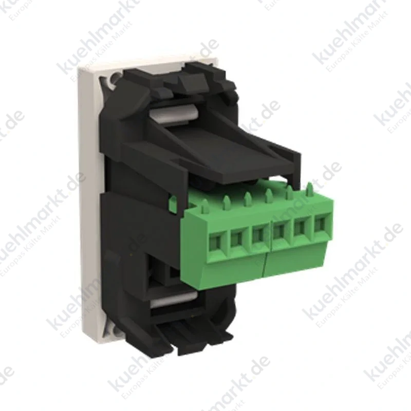 Abb Zenit RJ12 Telefonbuchse N2117.6 BL mit weißer Abdeckung Z1120BL