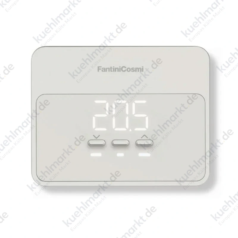 Fantini Cosmi Programmierbarer Thermostat WiFi Smart mit Batterie Weiß C900R