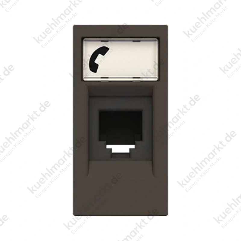 Abb Zenit RJ12 Telefonbuchse N2117.6 AN mit Abdeckung Anthrazit Z1120AN