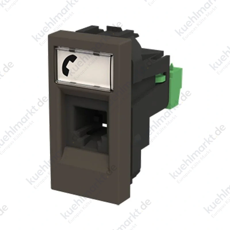 Abb Zenit RJ12 Telefonbuchse N2117.6 AN mit Abdeckung Anthrazit Z1120AN