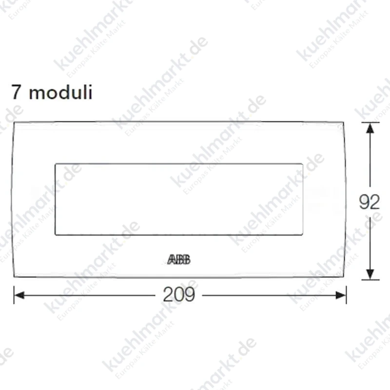 Abb Chiara Platte 7 Module Sand 2CSK0702CH