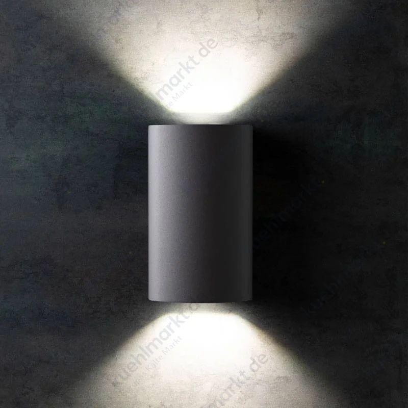 Sovil Taglio Zweistrahlige Wandleuchte 10+10W 4000K 1320lm IP54 Graphitgrau 99227/16