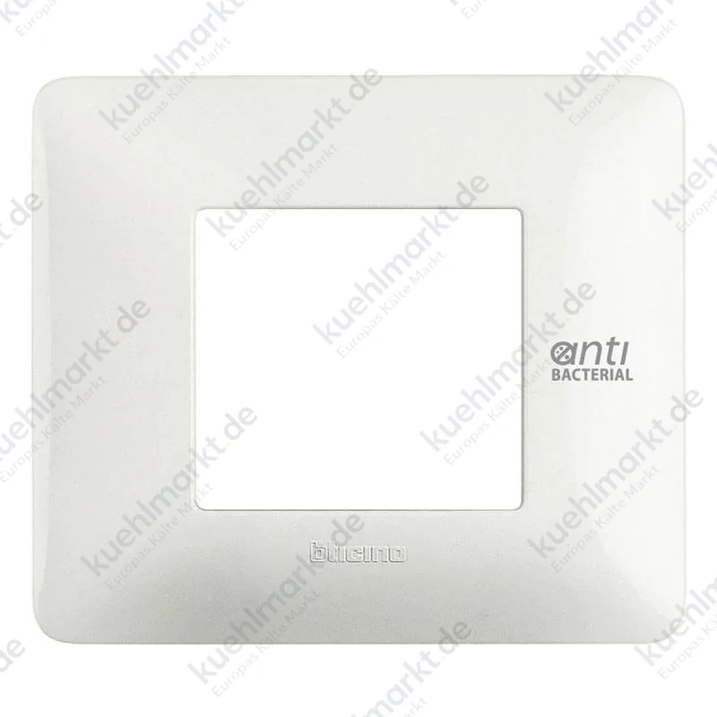 Bticino Matix antibakterielle Platte 2 Module Weiß AM4802BAB