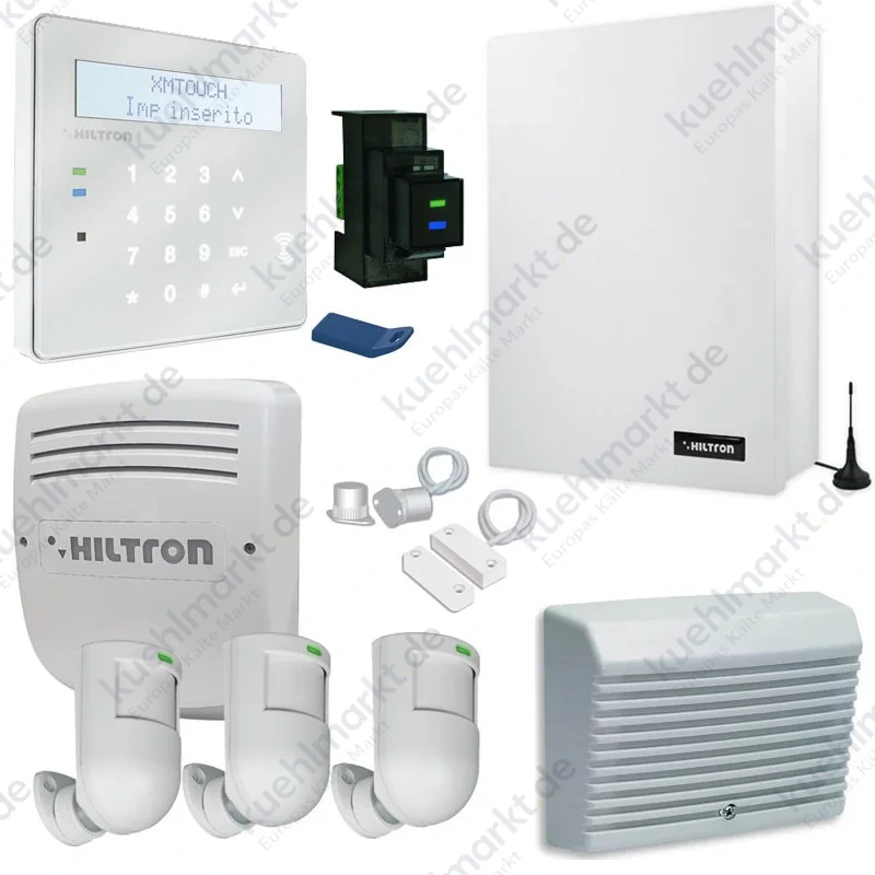 Hiltron XMR Hybrid-Funkeinbruchmeldeanlage mit Steuergerät KXMR4064