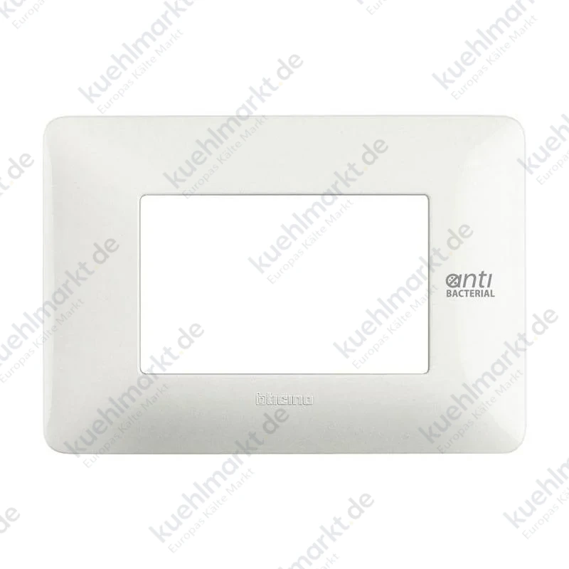 Bticino Matix antibakterielle Platte 3 Module Weiß AM4803BAB