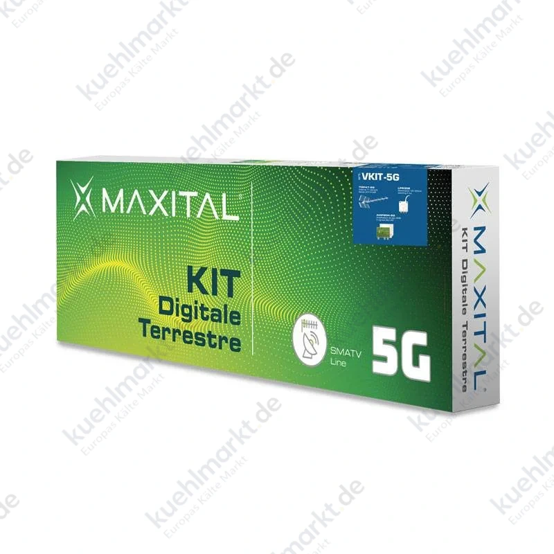 FTE DTT Antennen Kit mit 5G Filter mit Verstärker und Netzteil VKIT7-5G