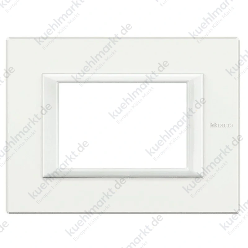 Bticino Axolute Platte 3 Module Weiß Monochrom HA4803HD