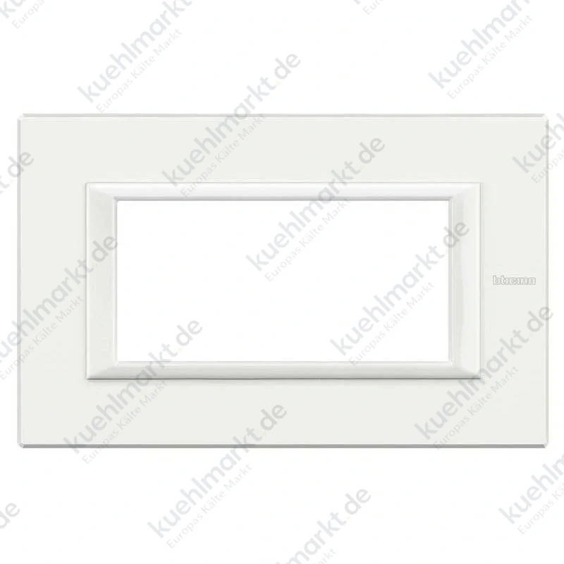 BTICINO AXOLUTE ABDECKRAHMEN 4 MODULE, WEIß MONOCHROME HA4804HD