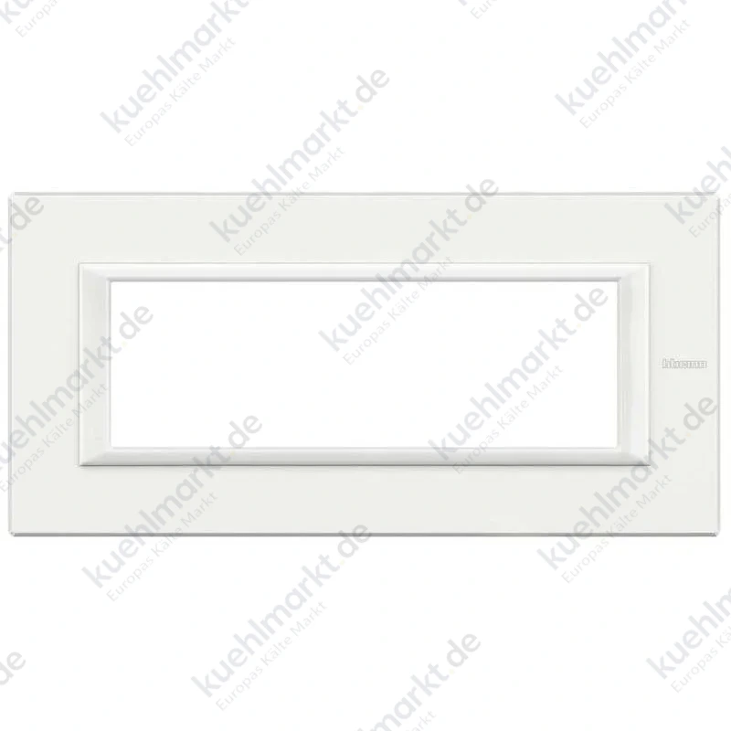Bticino Axolute Platte 6 Module Weiß Monochrom HA4806HD