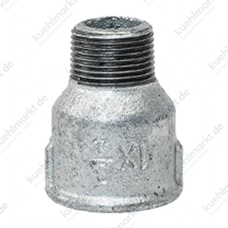 Gebo Temperguss-Reduziermuffe mit Gewinde A/I 2 x 1 1/2 246-38G