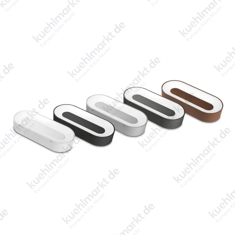 Lombardo ovale Wandleuchte ROSS 280 LED 1500 Lumen 4000K grau LL124002N