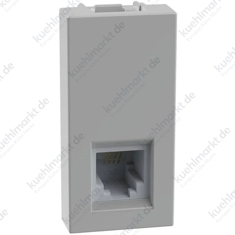 Bticino MatixGO RJ11-Telefonsteckdose Typ K10 1 Modul grau JG4258RJ11