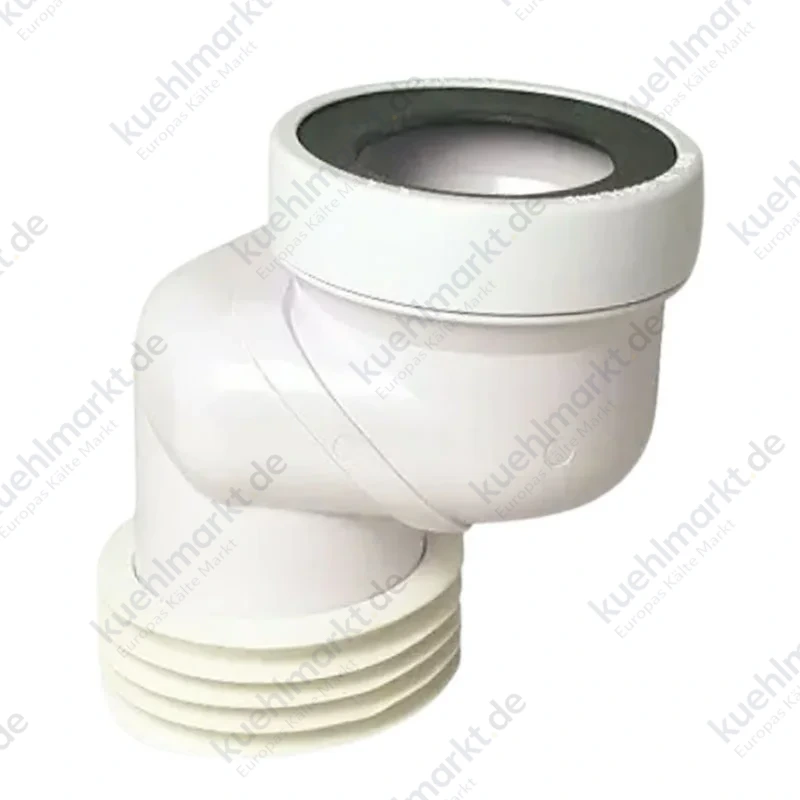GTL exzentrischer WC-Ablauf für Rohre D 110 mm 6 cm weiß 234200PB6