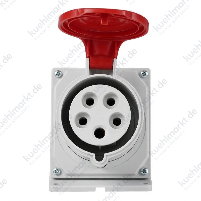 Fanton ARGO Industrie-Wandsteckdose 3P+N+E 32A 400V IP67 rot 71328