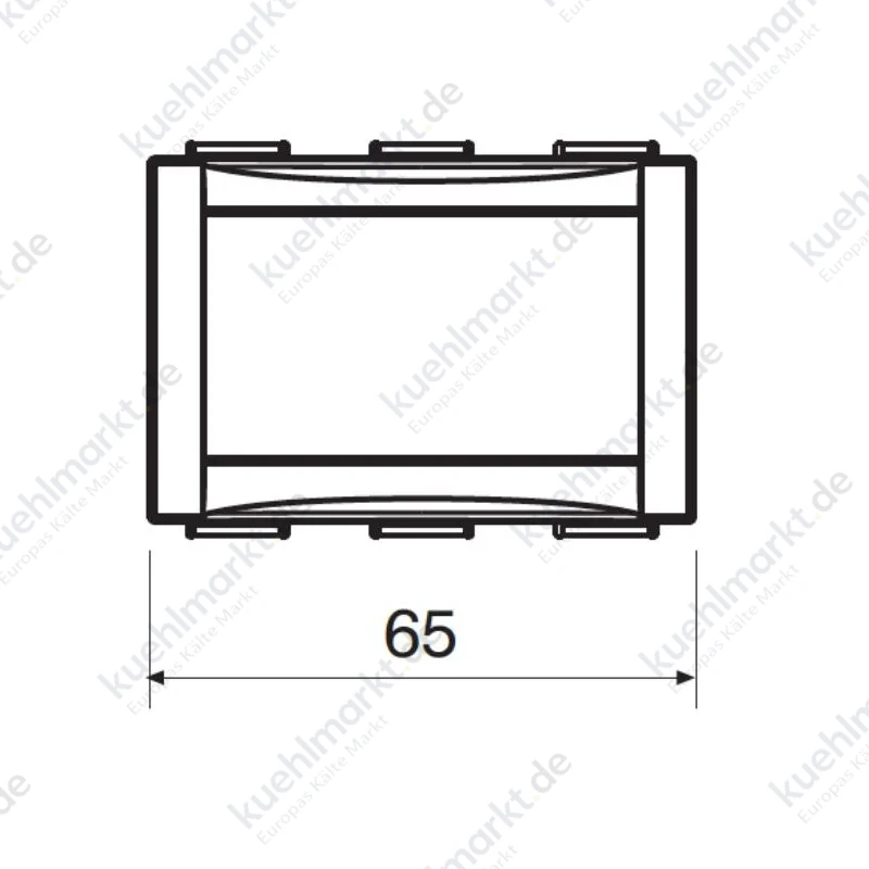 Perry Uhrenthermostat Touchscreen für den Einbau mit Batteriebetrieb CDS26