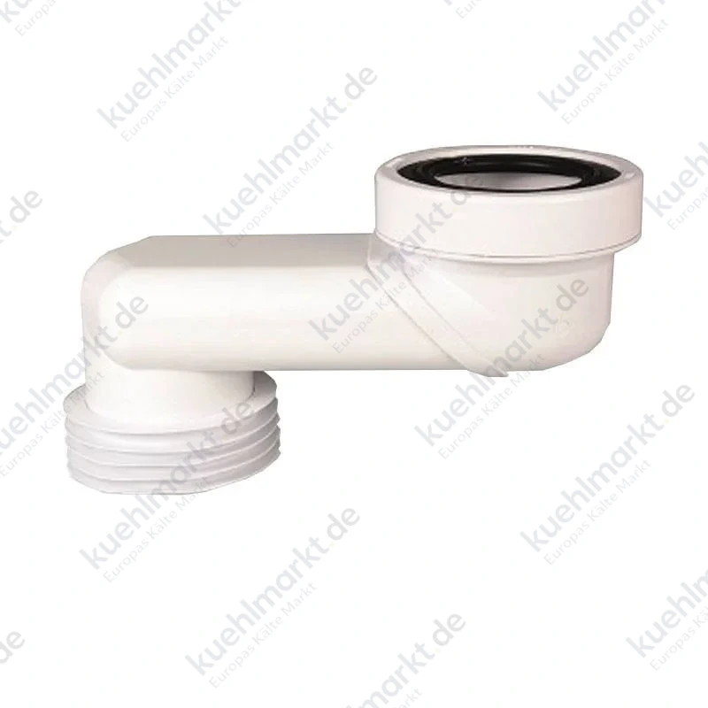 GTL exzentrischer WC-Ablauf für Rohre D 110 mm 10 cm weiß 234200PB10